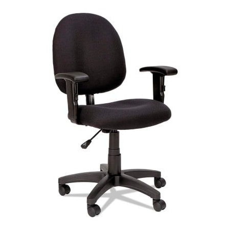Alera Alera Swivel Task Chair with Arms - Fabric - Black - Essentia Series VTA4810